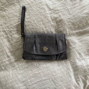 Jennifer Lopez Deep Purple Snakeskin wristlet